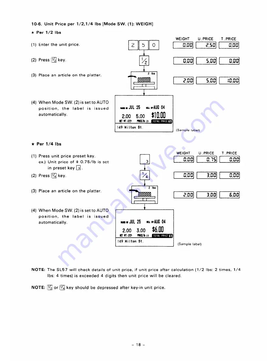 TEC TEC SL57 SERIES Owner'S Manual Download Page 21