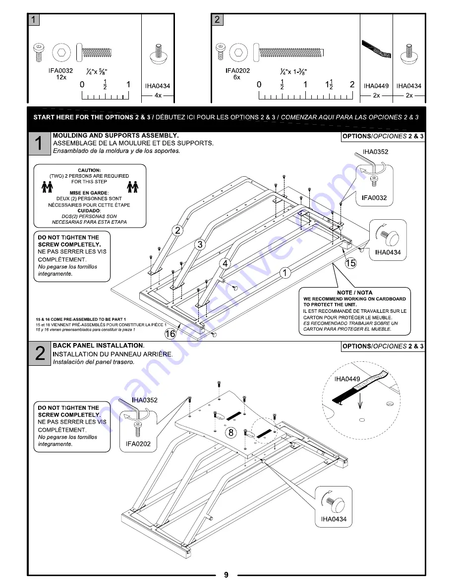 Tech Craft FLEX52W Assembly Instructions Manual Download Page 9