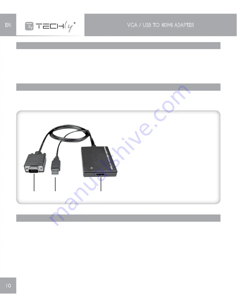 Techly IDATA HDMI-VGA3 User Manual Download Page 10