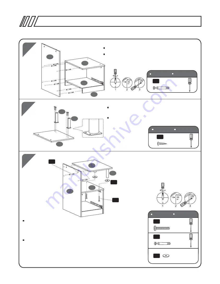 Techni Mobili RTA - 2202 Assembly Instructions Manual Download Page 13