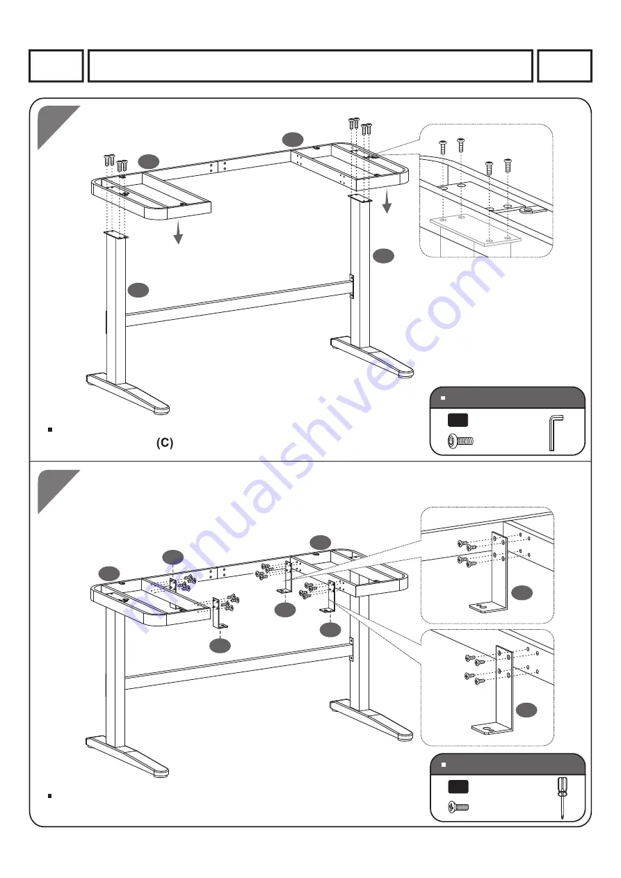 Techni Mobili RTA-3840SU Assembly Instructions Manual Download Page 8