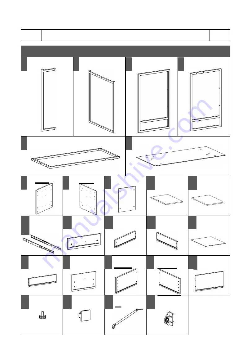 Techni Mobili RTA-4837D Assembly Instructions Manual Download Page 3