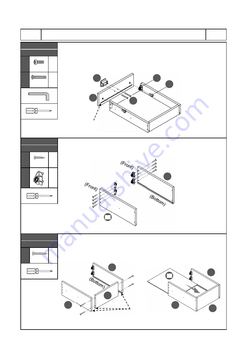 Techni Mobili RTA-4837D Assembly Instructions Manual Download Page 15