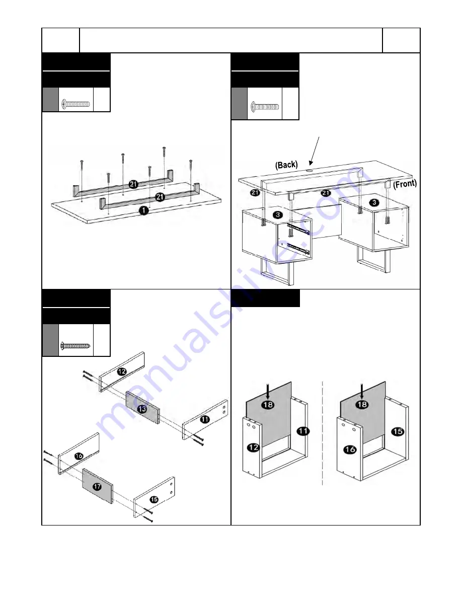 Techni Mobili RTA-7002 Assembly Instructions Manual Download Page 9