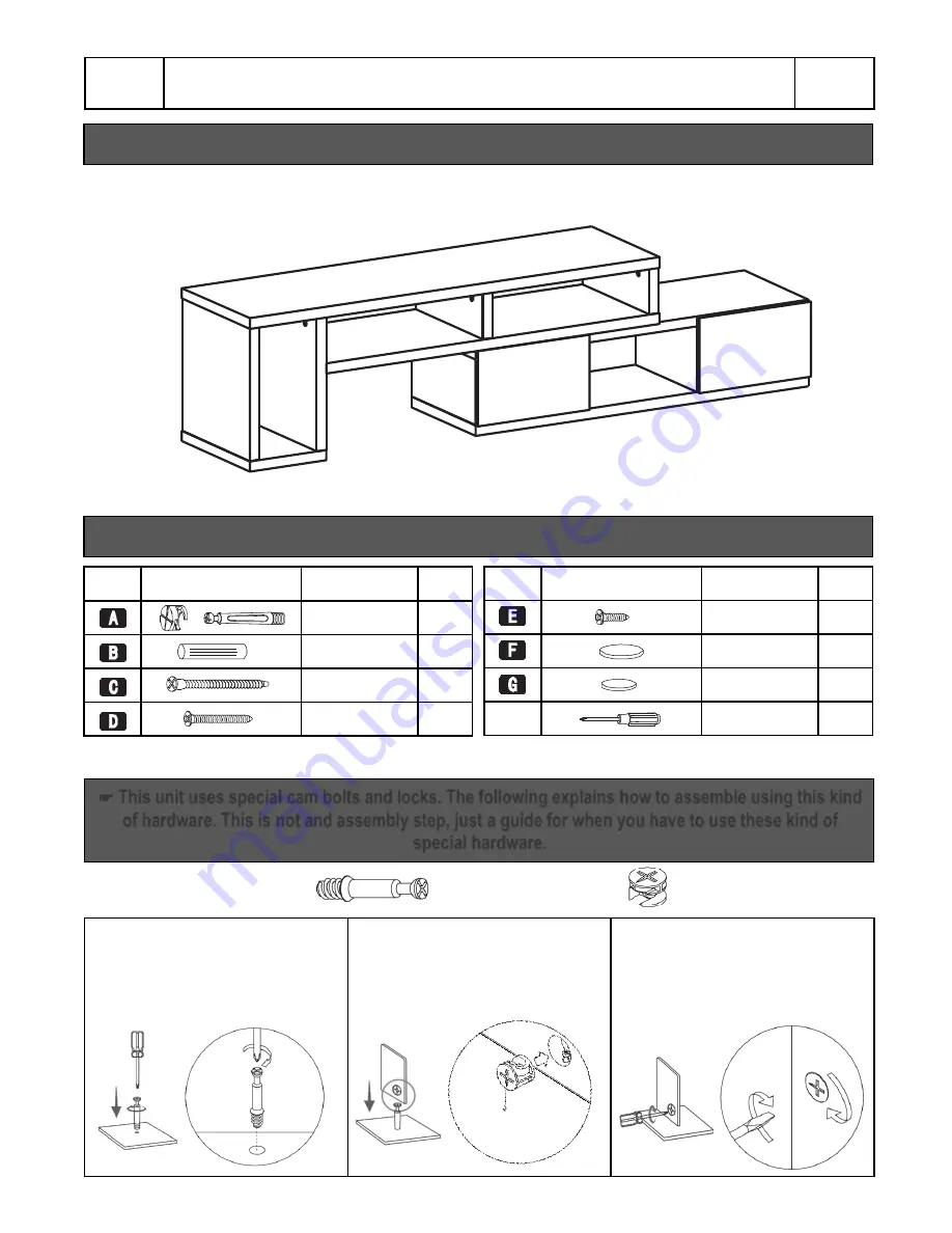 Techni Mobili RTA-7050 Assembly Instructions Manual Download Page 3