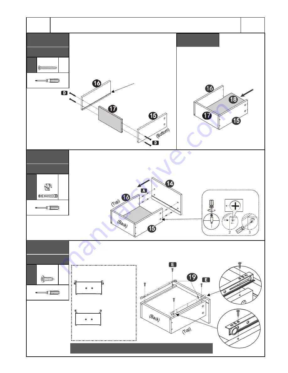 Techni Mobili RTA-7050 Assembly Instructions Manual Download Page 7