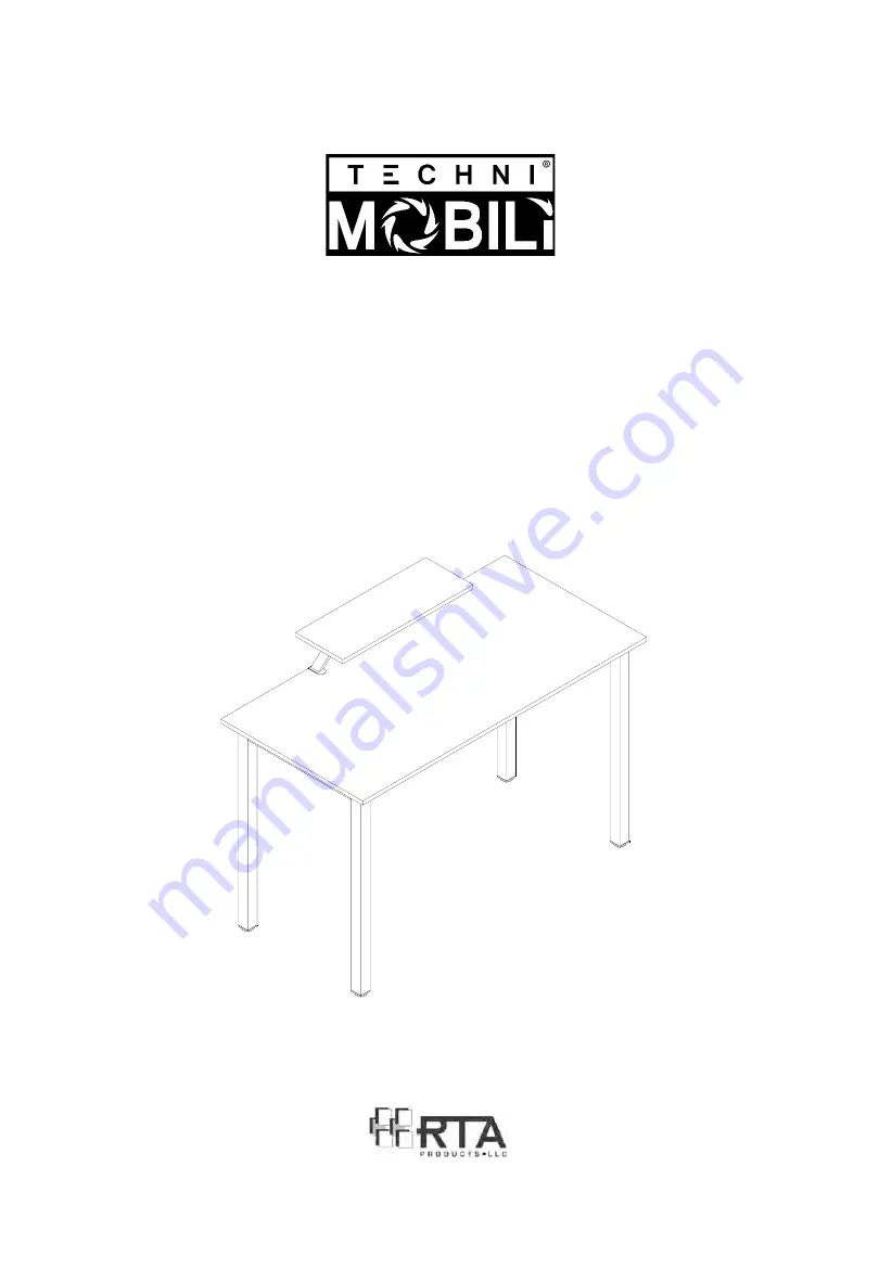 Techni Mobili RTA-7312D Assembly Instructions Manual Download Page 1