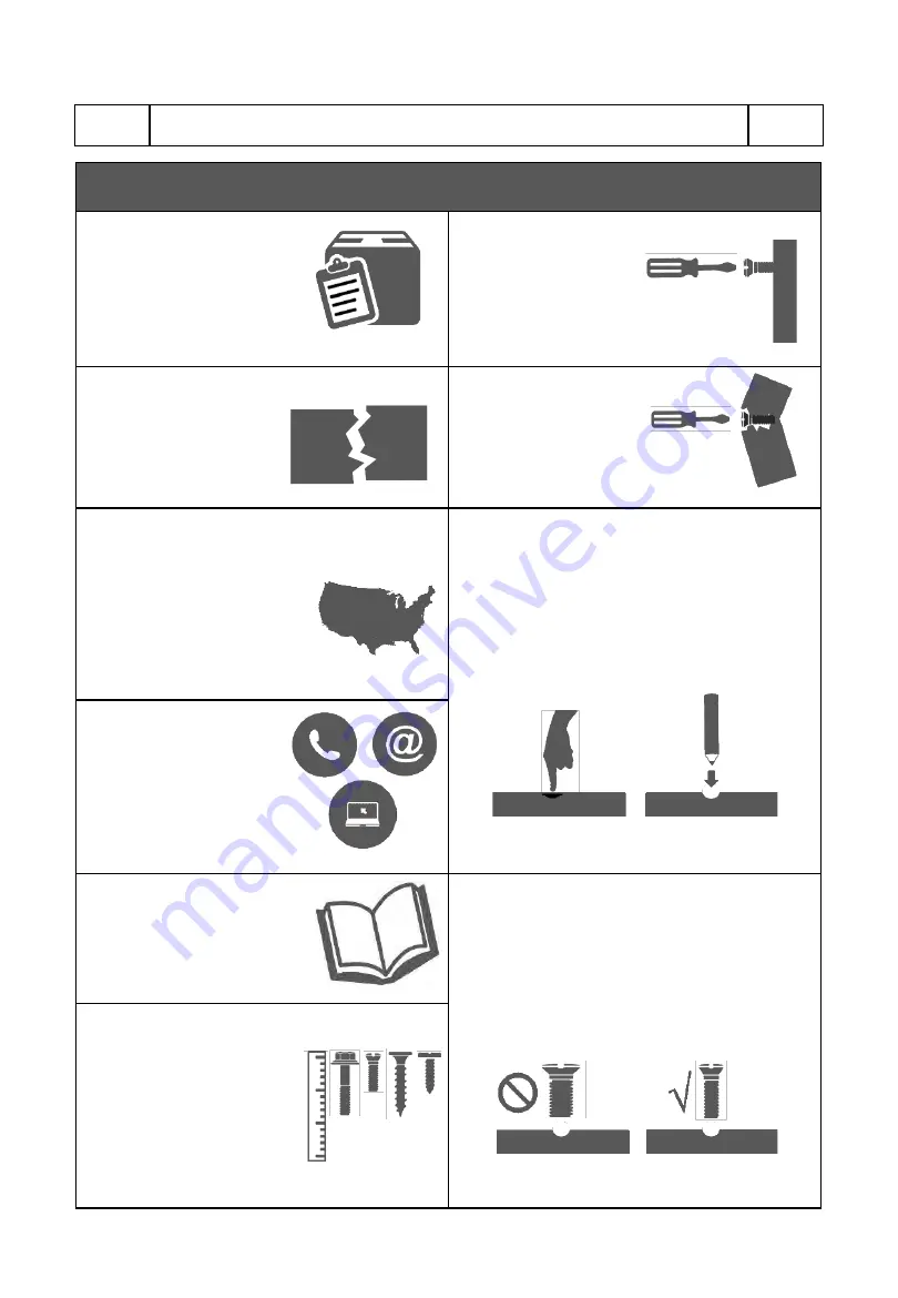 Techni Mobili RTA-7312D Assembly Instructions Manual Download Page 4