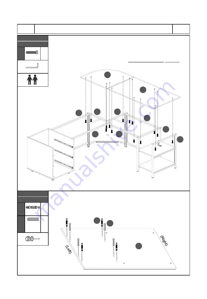 Techni Mobili RTA-739DL Assembly Instructions Manual Download Page 13