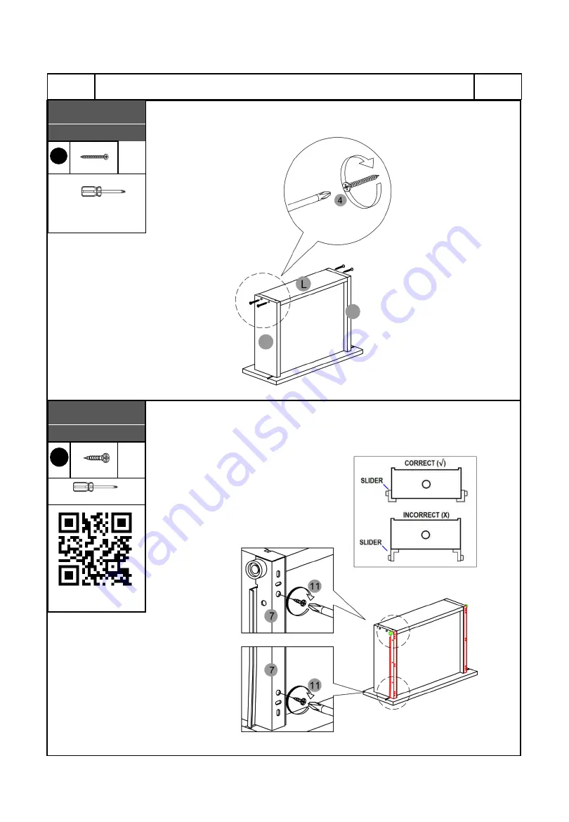 Techni Mobili RTA-8404 Assembly Instructions Manual Download Page 12