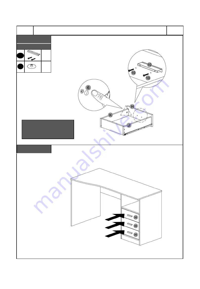 Techni Mobili RTA-8404 Assembly Instructions Manual Download Page 13