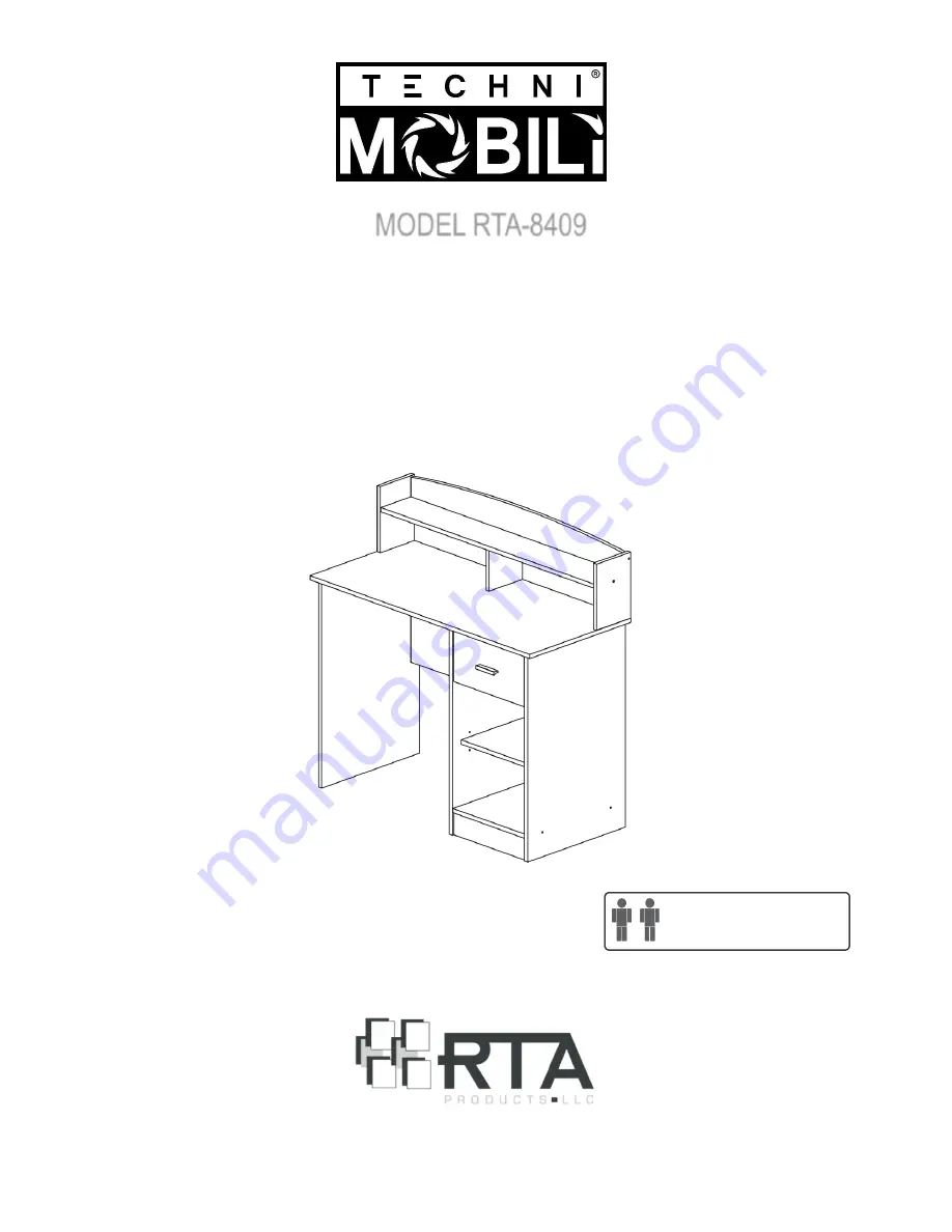 Techni Mobili RTA-8409 Assembly Instructions Manual Download Page 1