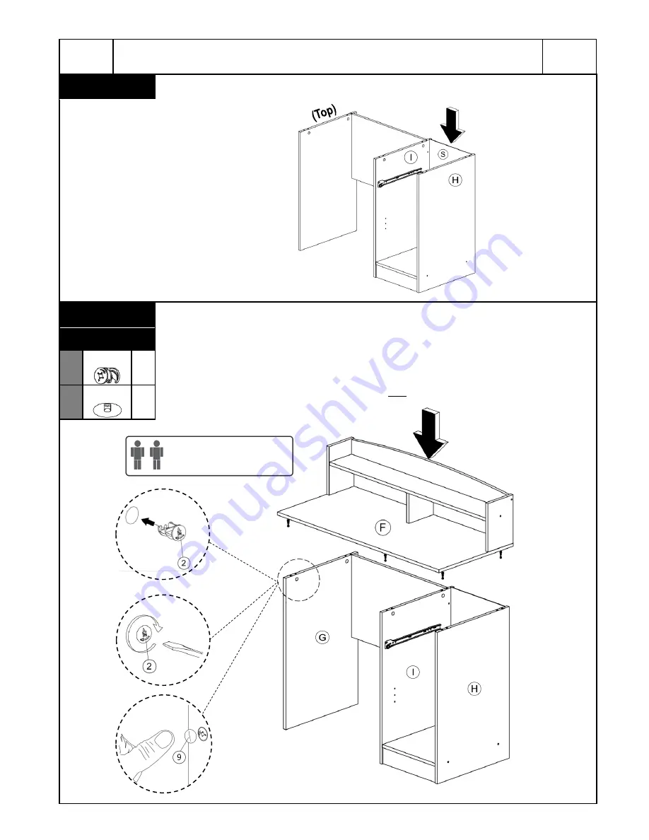 Techni Mobili RTA-8409 Assembly Instructions Manual Download Page 9