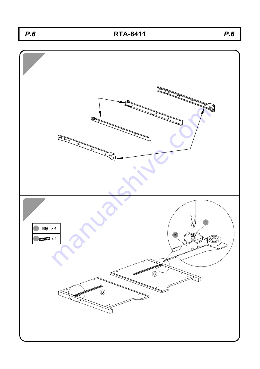 Techni Mobili RTA-8411 Assembly Instructions Manual Download Page 6