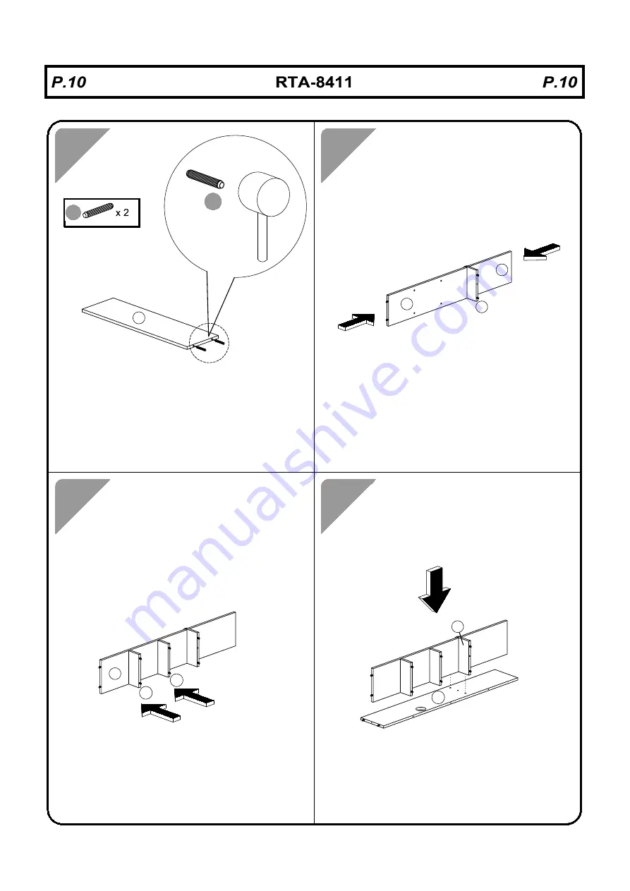 Techni Mobili RTA-8411 Assembly Instructions Manual Download Page 10