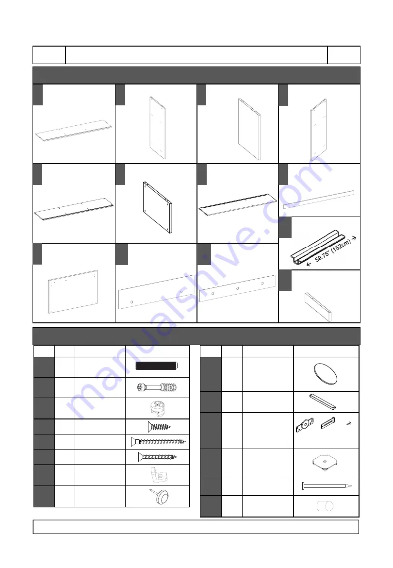 Techni Mobili RTA-910TV Assembly Instructions Manual Download Page 3