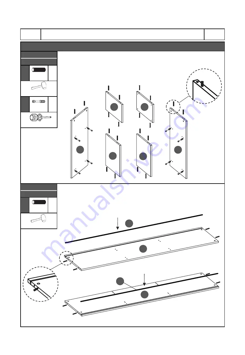 Techni Mobili RTA-910TV Assembly Instructions Manual Download Page 7