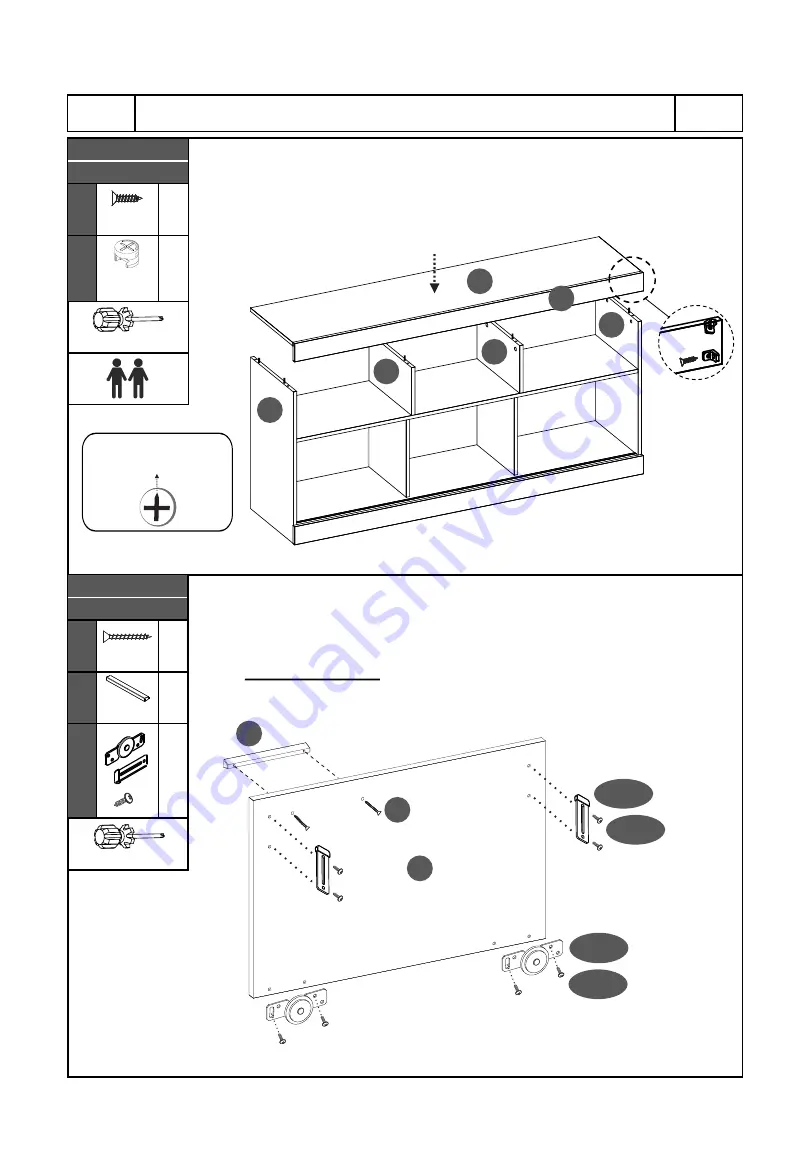 Techni Mobili RTA-910TV Assembly Instructions Manual Download Page 13