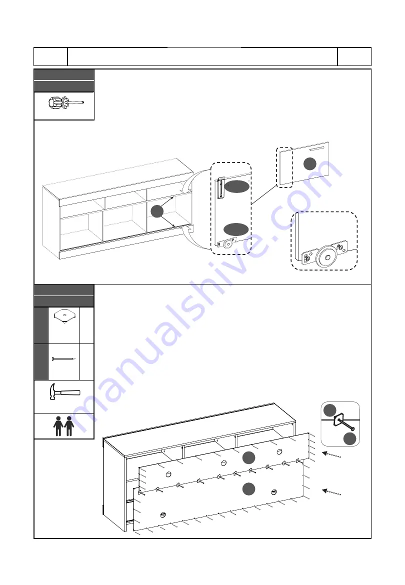 Techni Mobili RTA-910TV Assembly Instructions Manual Download Page 14