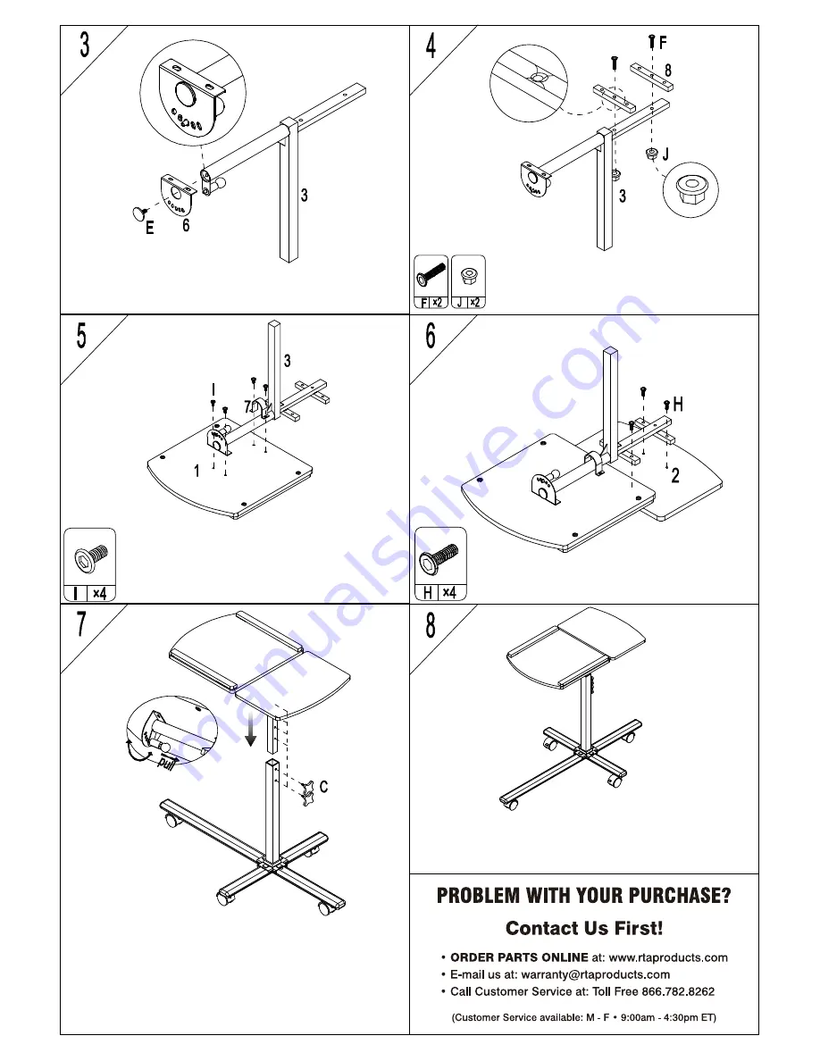 Techni Mobili RTA-B003 Assembly Instructions Download Page 3