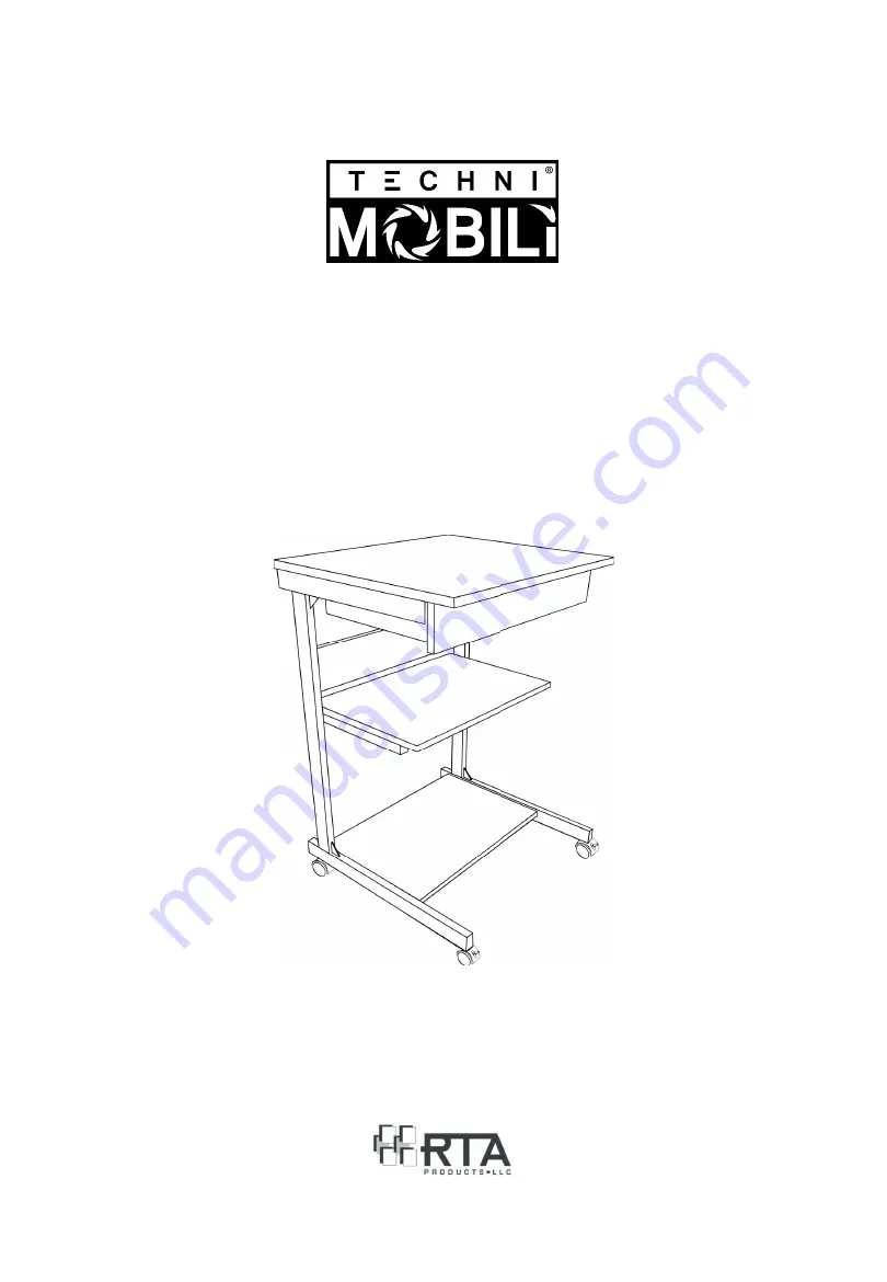 Techni Mobili RTA-B018 Assembly Instructions Manual Download Page 1