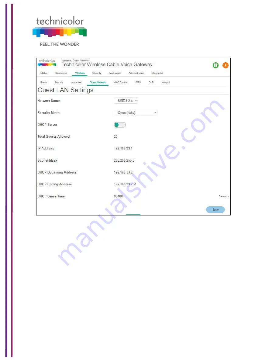 Technicolor CGA4131 Operation Manual Download Page 69