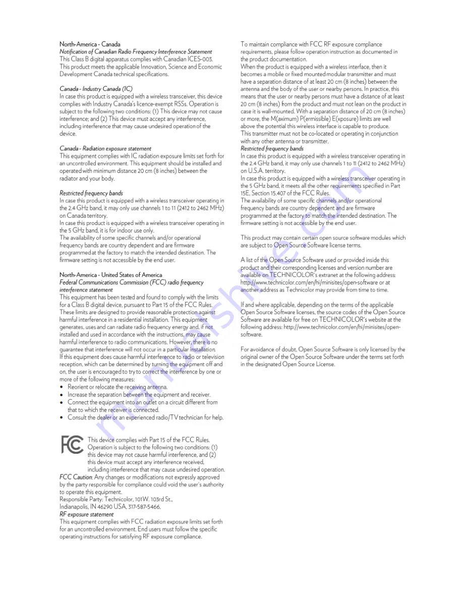 Technicolor CGM4140COM User Manual Download Page 6