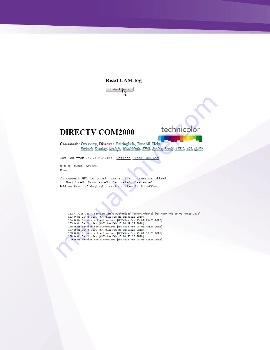 Technicolor COM3000 Integrator'S Manual Download Page 56