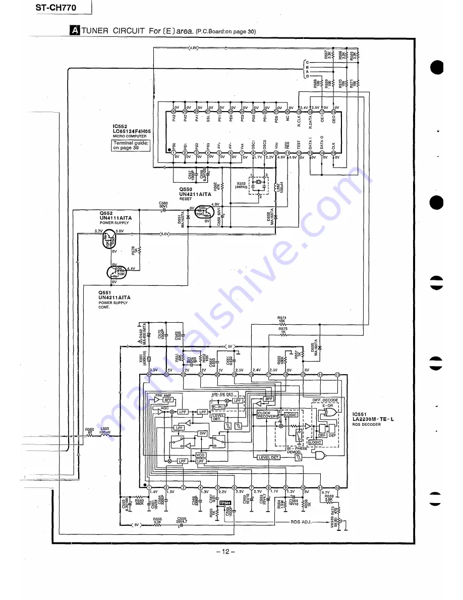 Technics RS-CH770 Service Manual Download Page 12