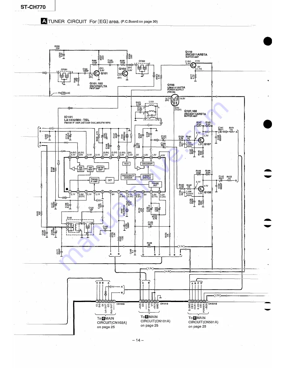 Technics RS-CH770 Service Manual Download Page 14