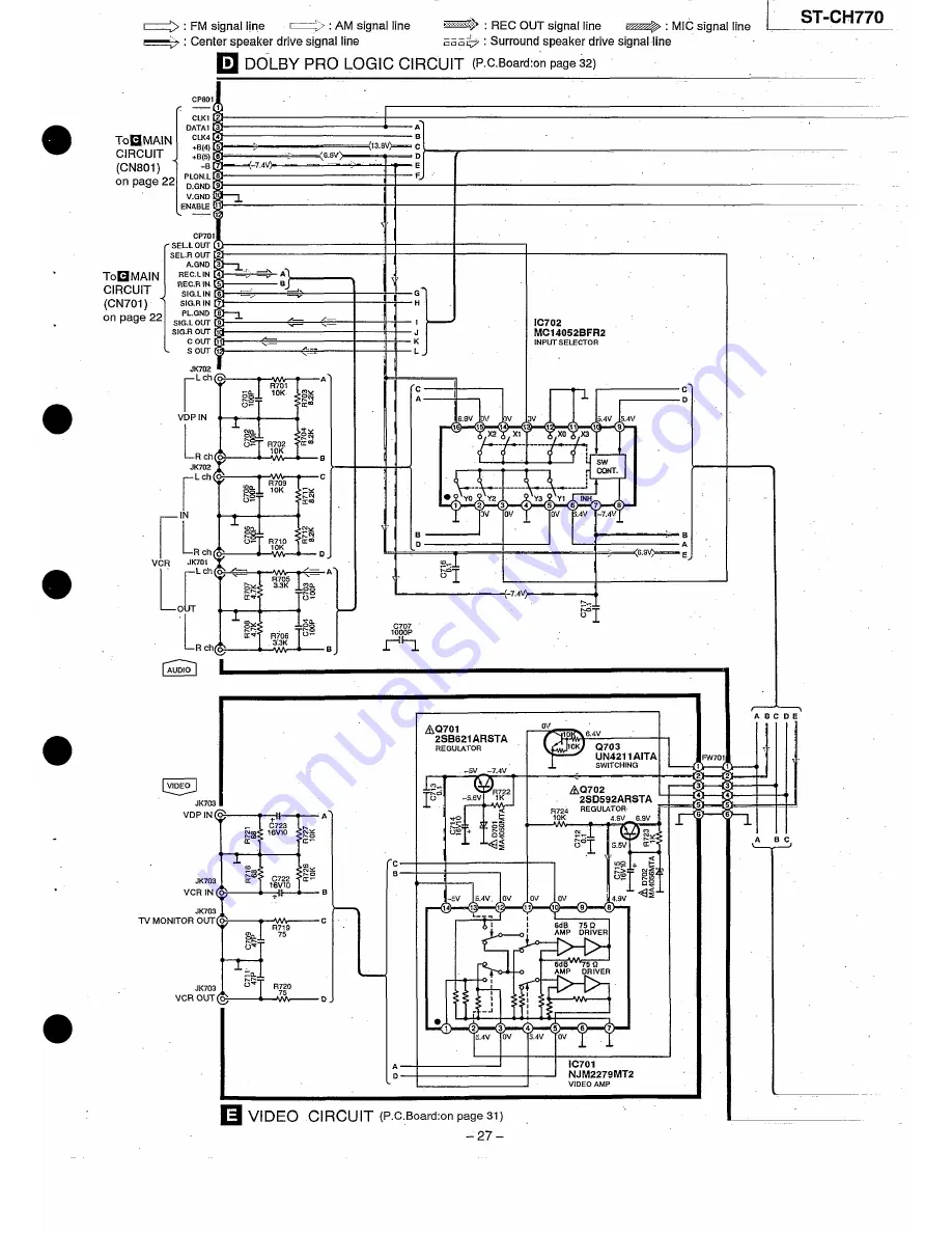 Technics RS-CH770 Service Manual Download Page 27