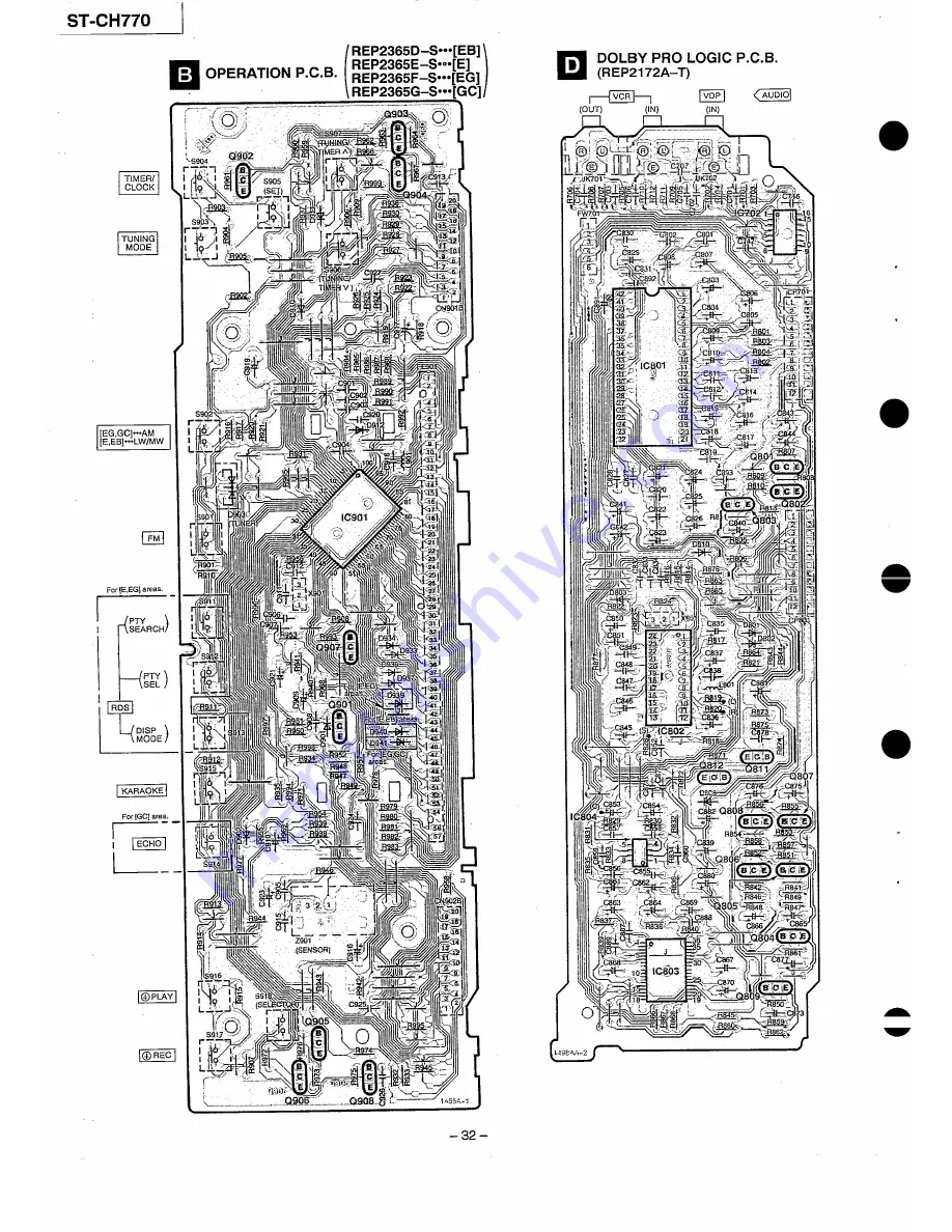 Technics RS-CH770 Service Manual Download Page 32