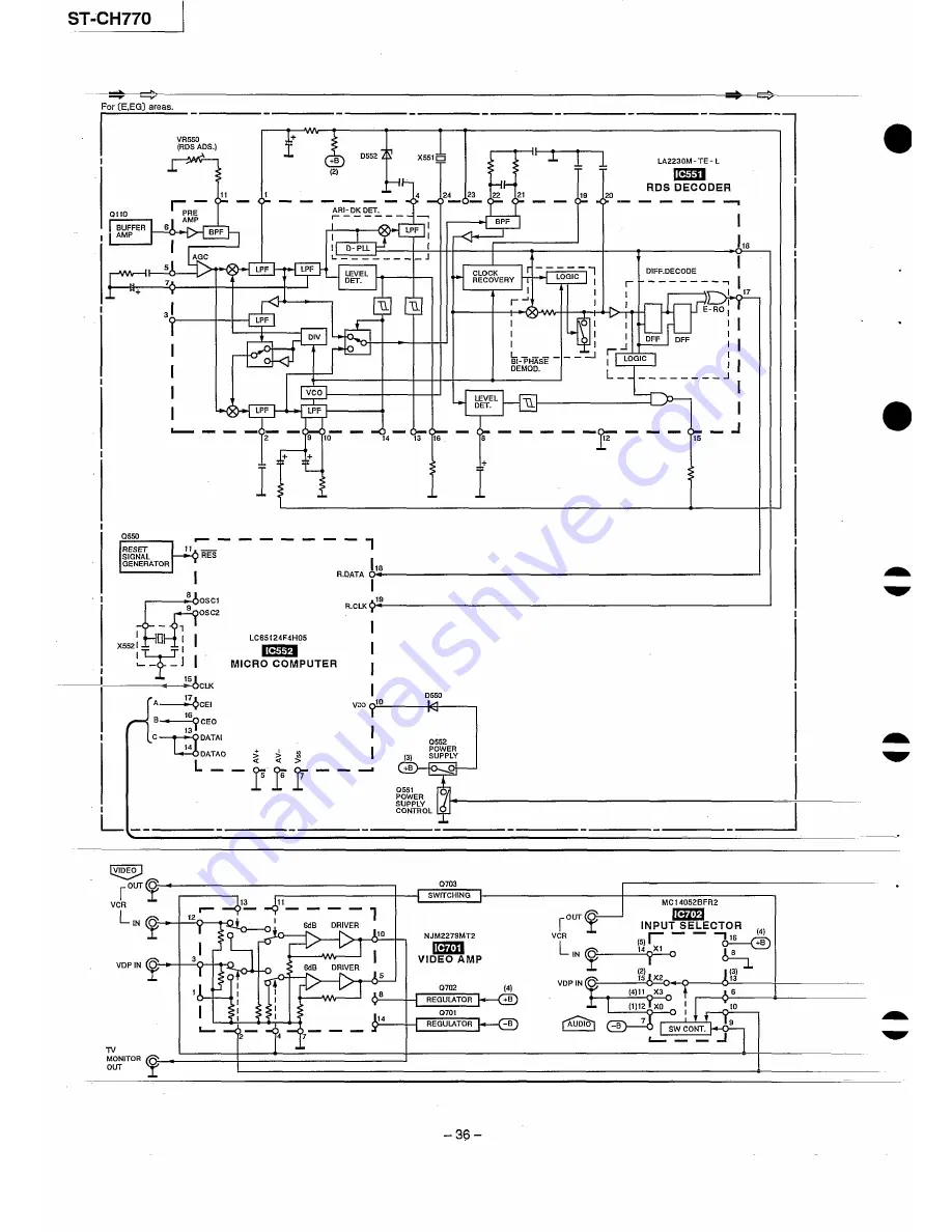 Technics RS-CH770 Service Manual Download Page 36