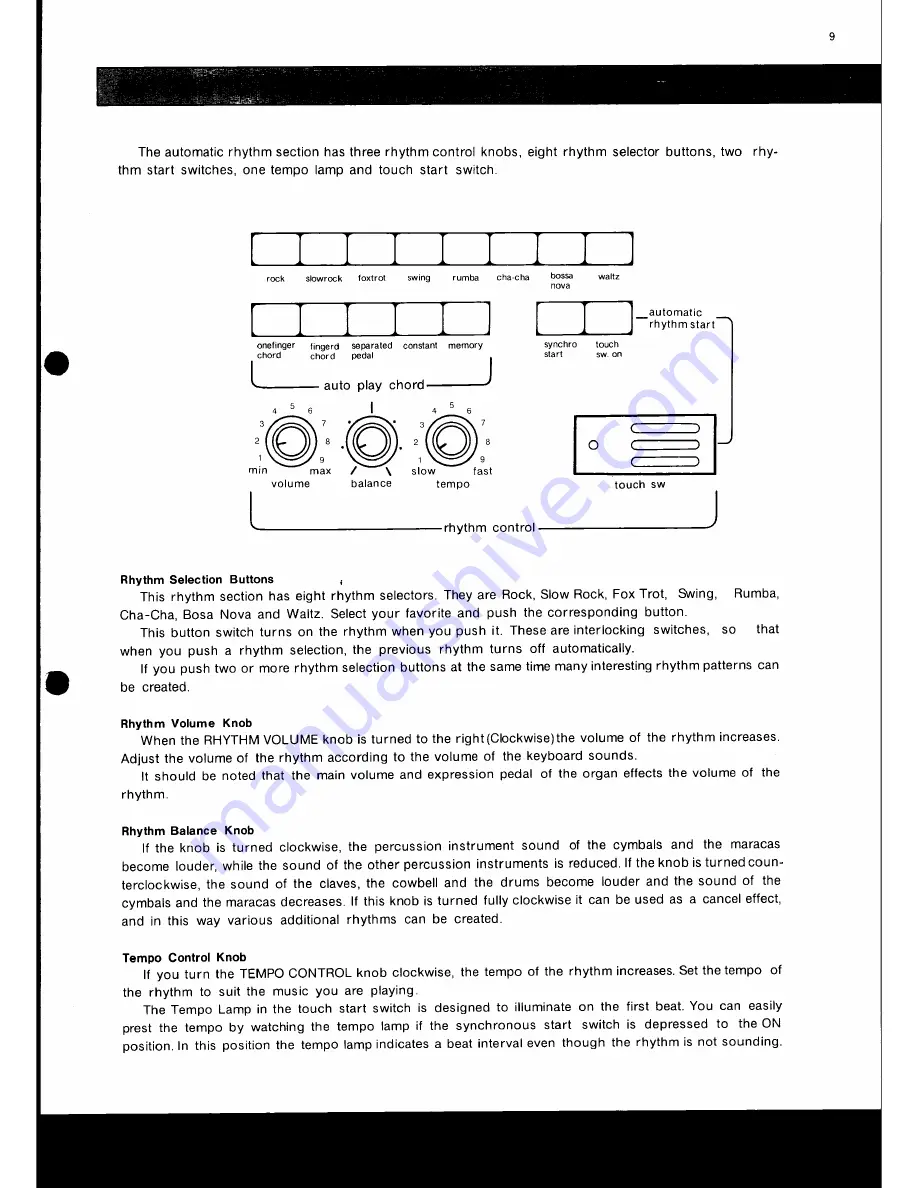 Technics SX-4300A Operating Instructions Manual Download Page 11