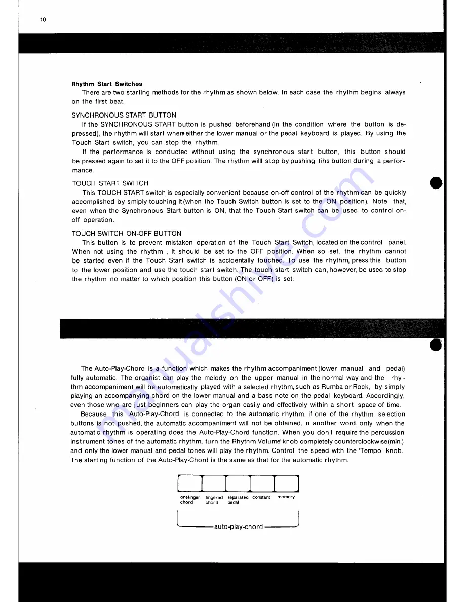 Technics SX-4300A Operating Instructions Manual Download Page 12