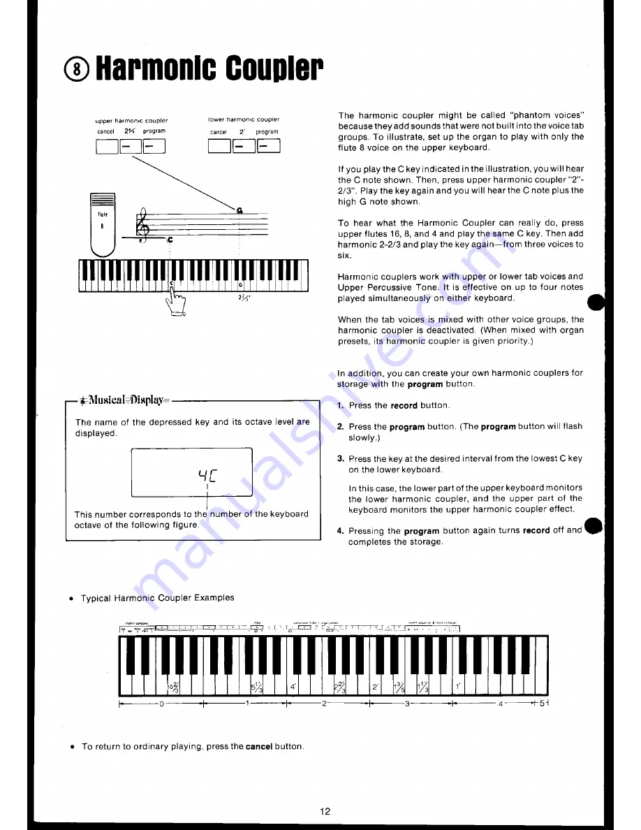 Technics SX-A1 User Manual Download Page 14