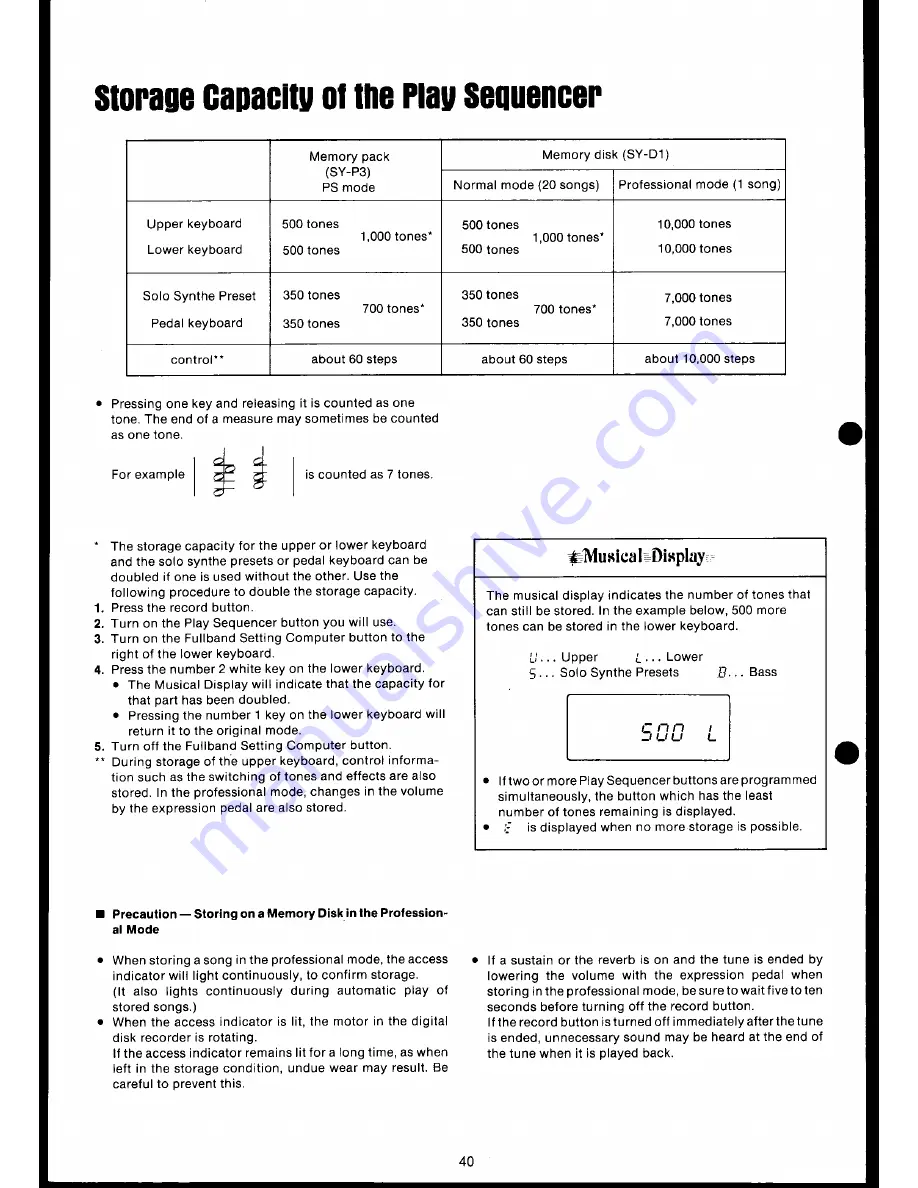 Technics SX-A1 User Manual Download Page 42