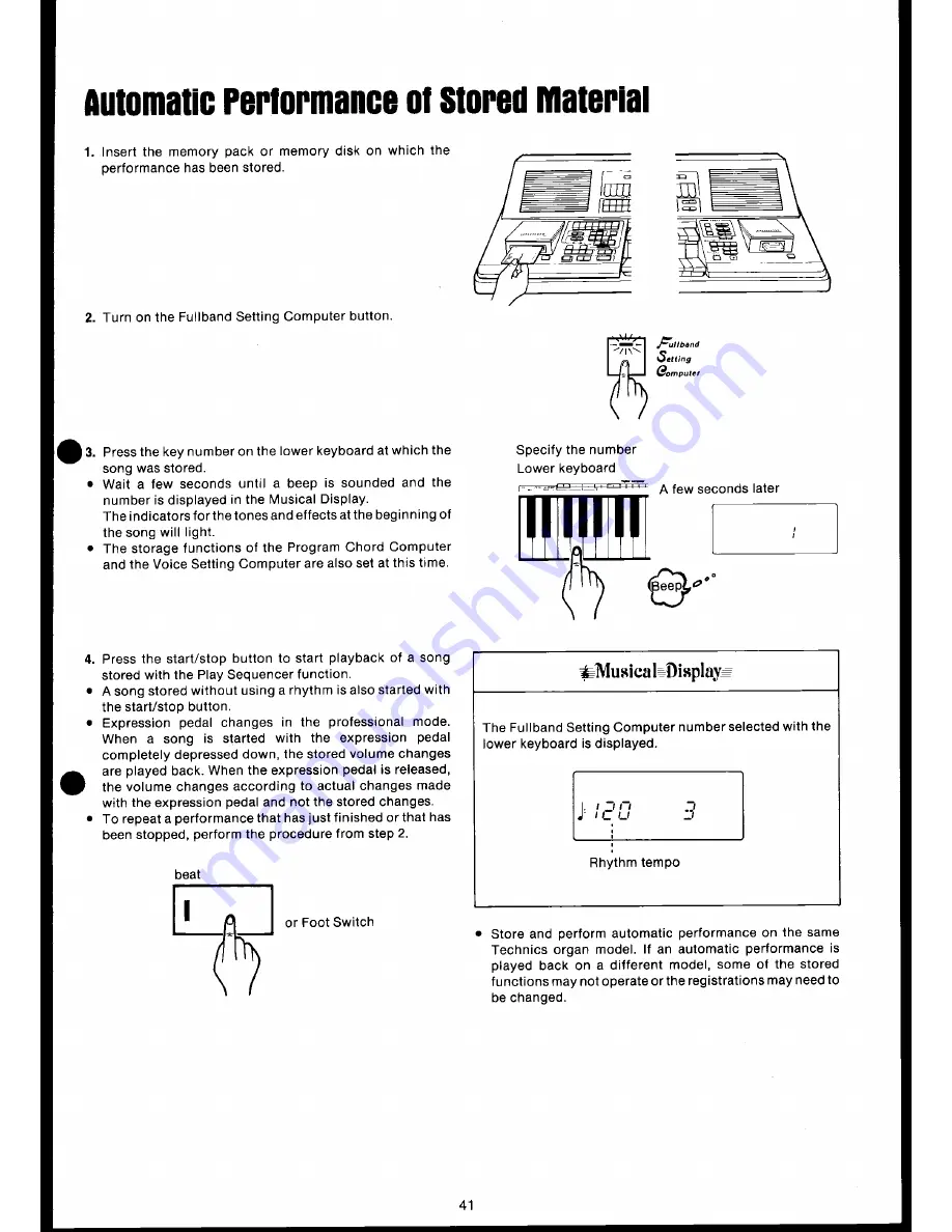 Technics SX-A1 User Manual Download Page 43