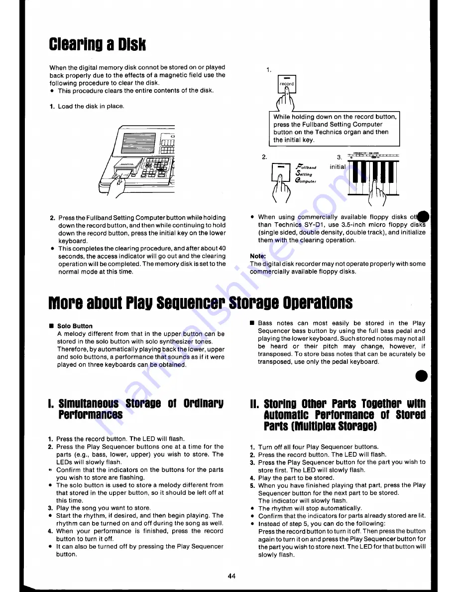 Technics SX-A1 User Manual Download Page 46