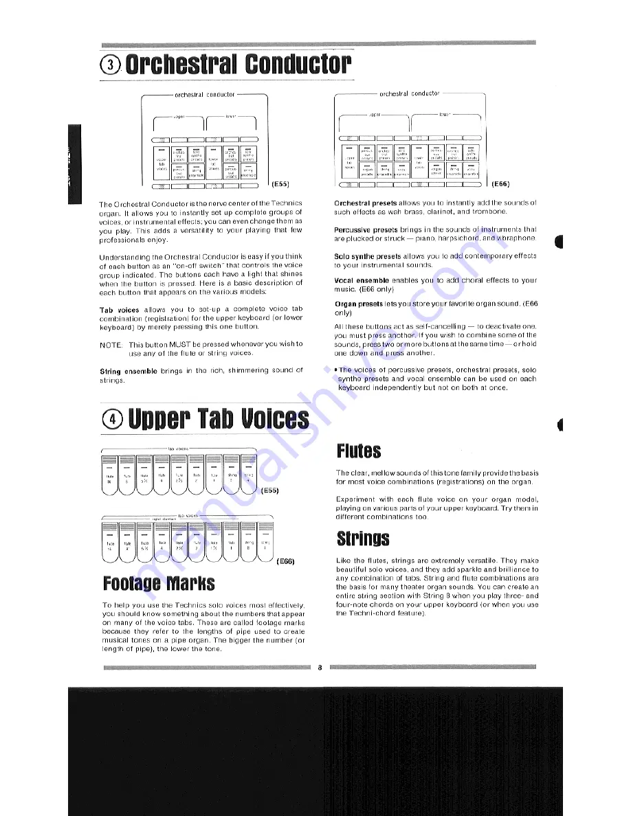 Technics SX-E55 Owner'S Manual Download Page 10