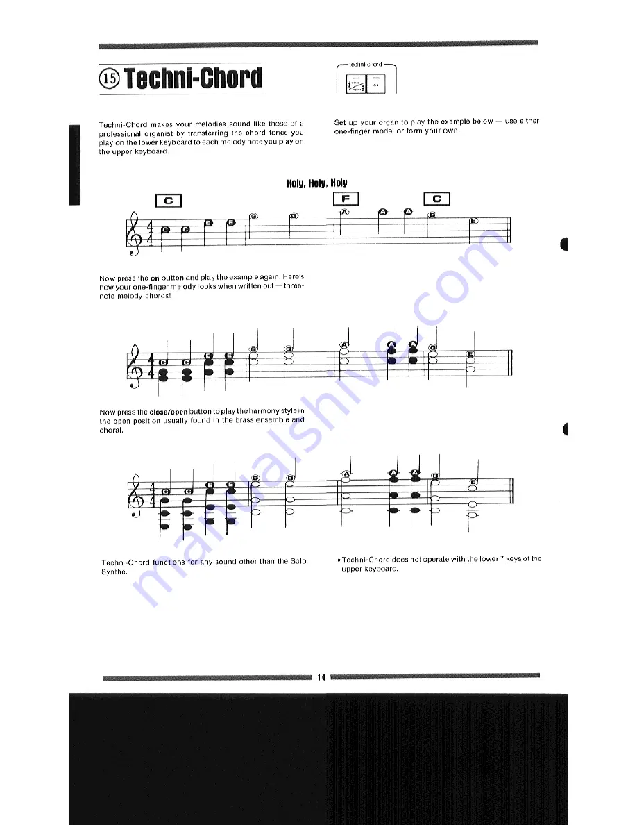 Technics SX-E55 Owner'S Manual Download Page 16