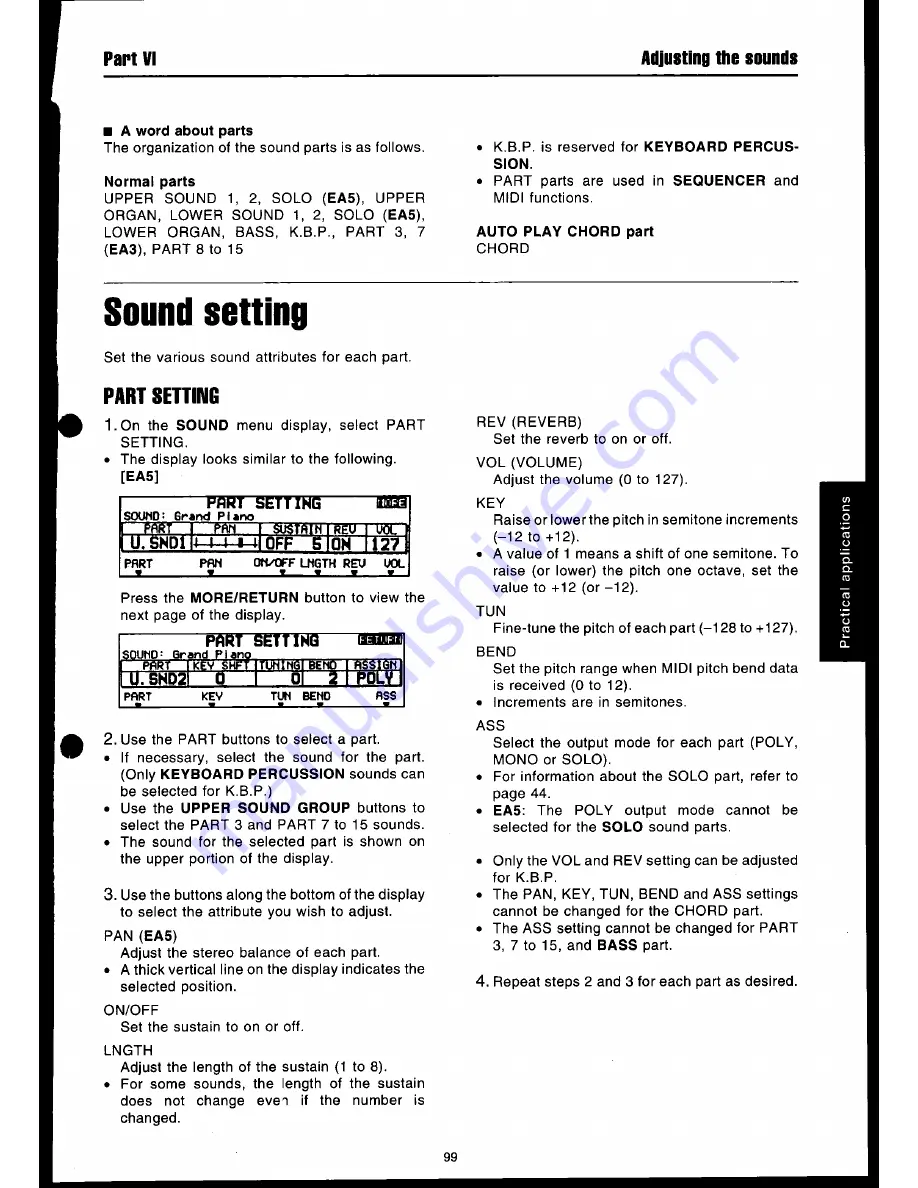 Technics SX-EA3 Owner'S Manual Download Page 101