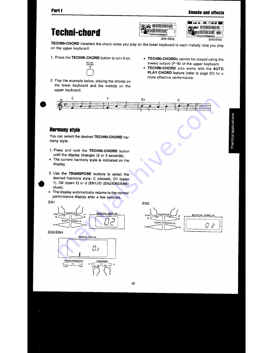 Technics SX-EN1 Manual Download Page 47