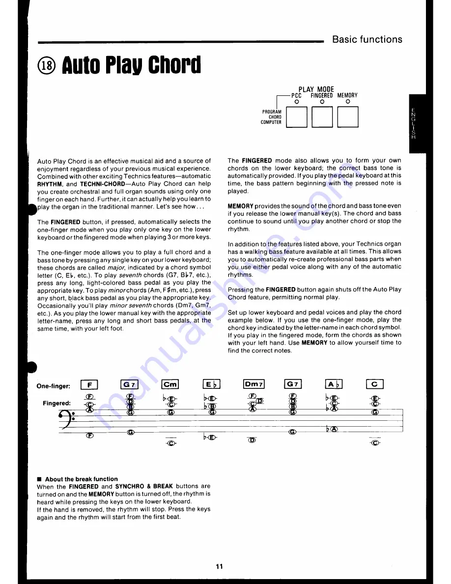 Technics SX-EX5L User Manual Download Page 13