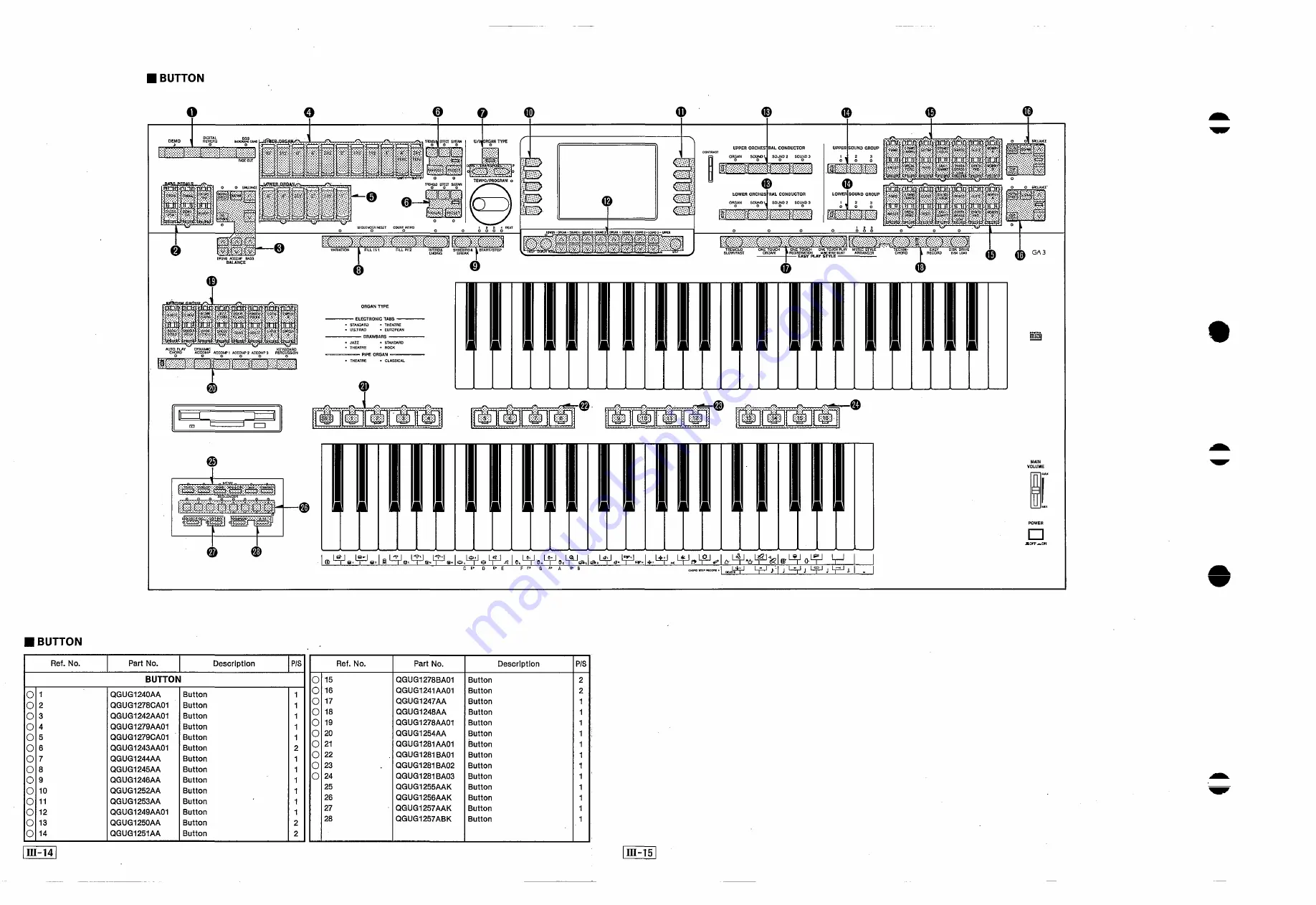 Technics SX-G100C Service Manual Download Page 70