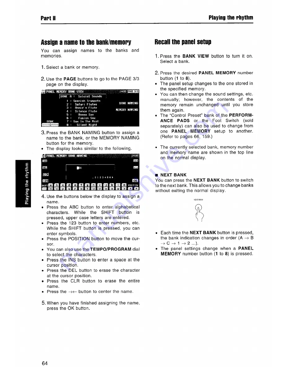 Technics SX-KN6000 Owner'S Manual Download Page 64