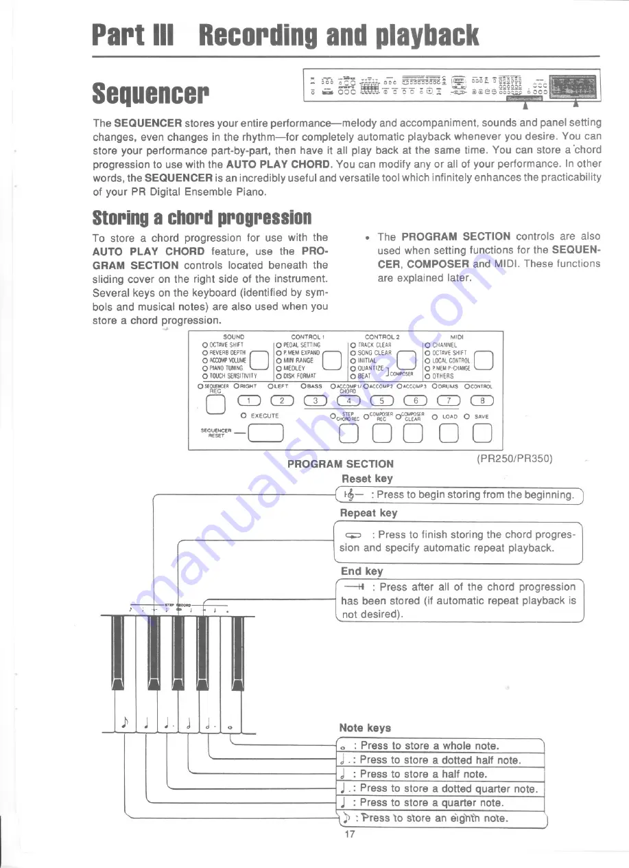 Technics SX-PR250 User Manual Download Page 18