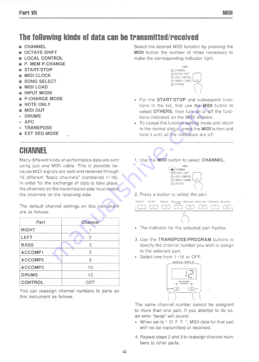 Technics SX-PR250 User Manual Download Page 43