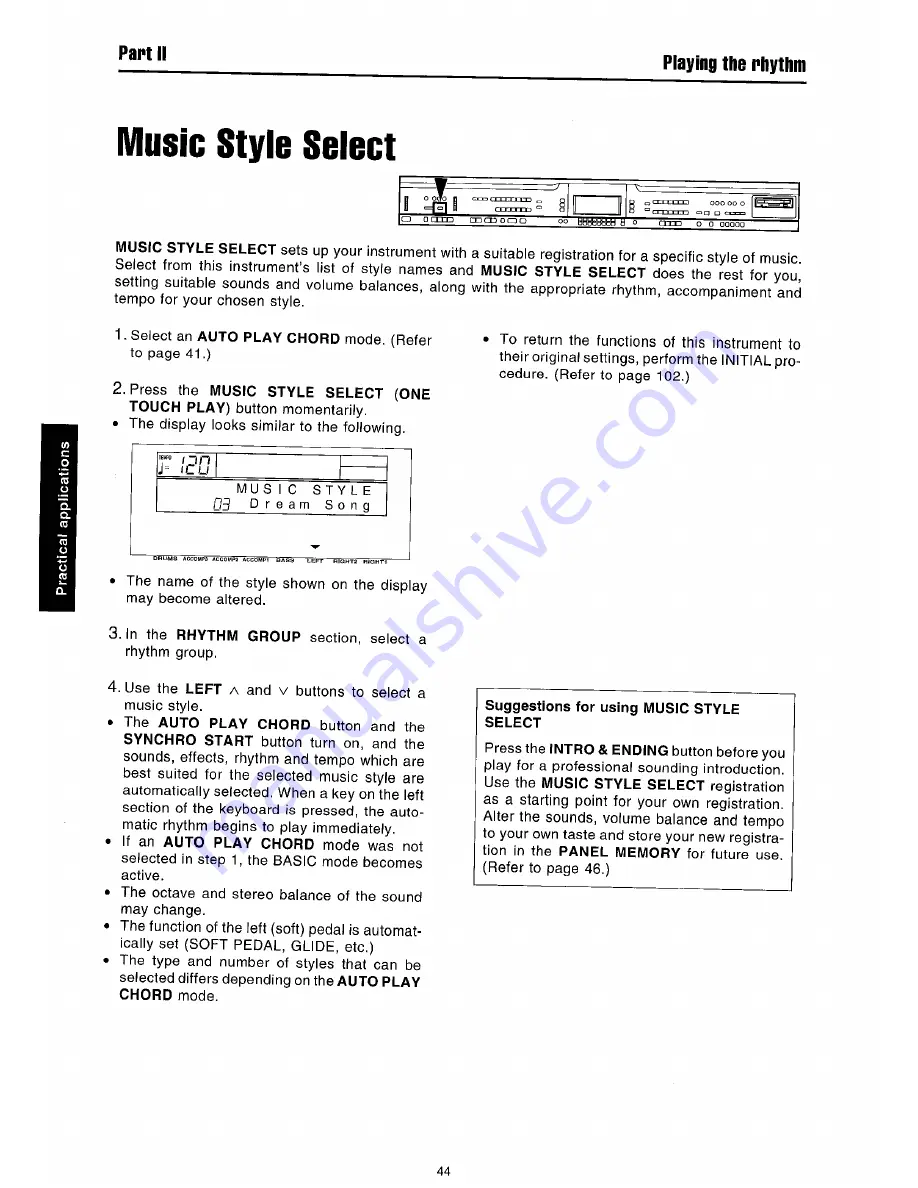 Technics sx-PR51 Owner'S Manual Download Page 46