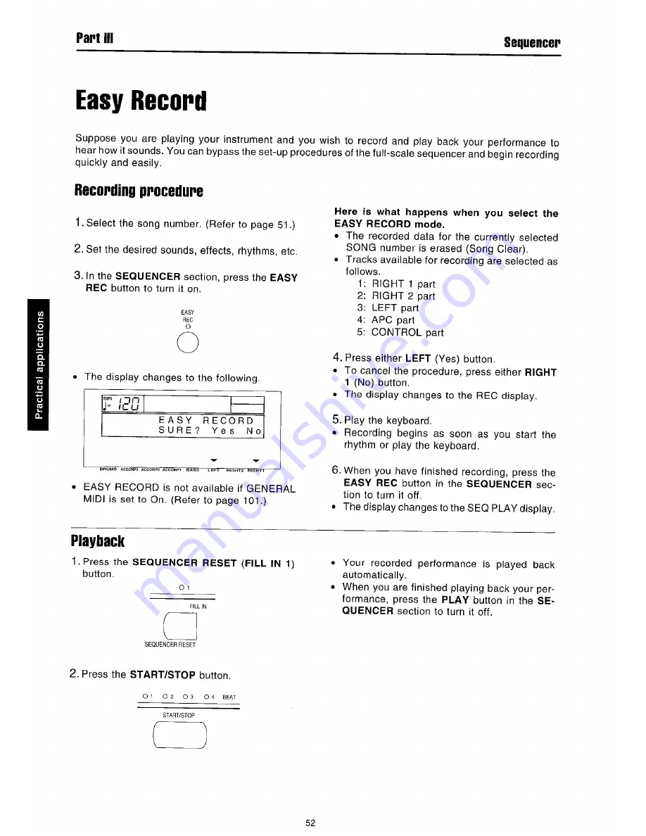 Technics sx-PR51 Owner'S Manual Download Page 54